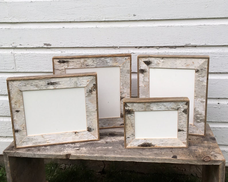 Birch Bark Picture Frame Birch Bark Birch Rustic Picture Frame White Birch Picture Frame image 2