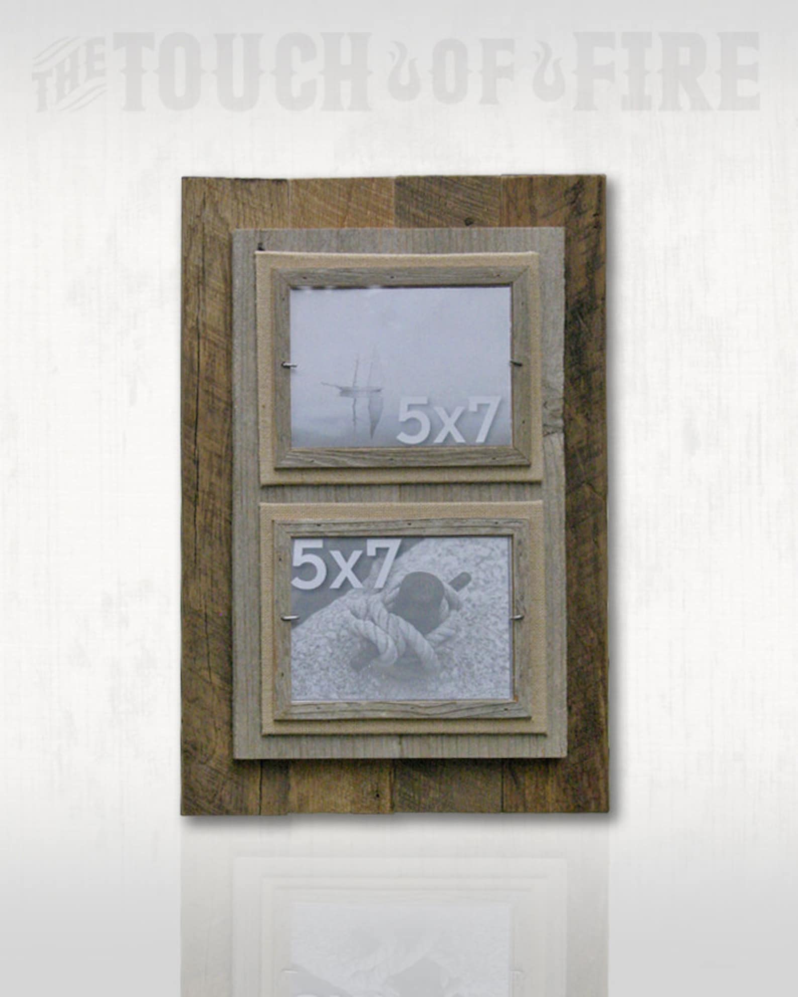 Reclaimed Wood Picture Frame / Pallet Wood Picture Frame / Etsy