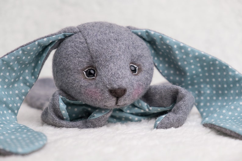 Sleepy Rabbit Bunny toy for babies or newborn child image 7