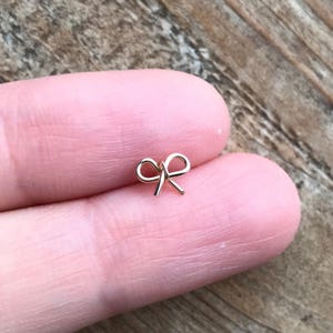 1,2 mm/16 gauge-1.0 mm/18 gauge-14k gold/rose gold filled Schleife-Bioflex Labret Monroe Lip Schmuck-Labret-Daith/Anti-Tragus/Helix Piercing