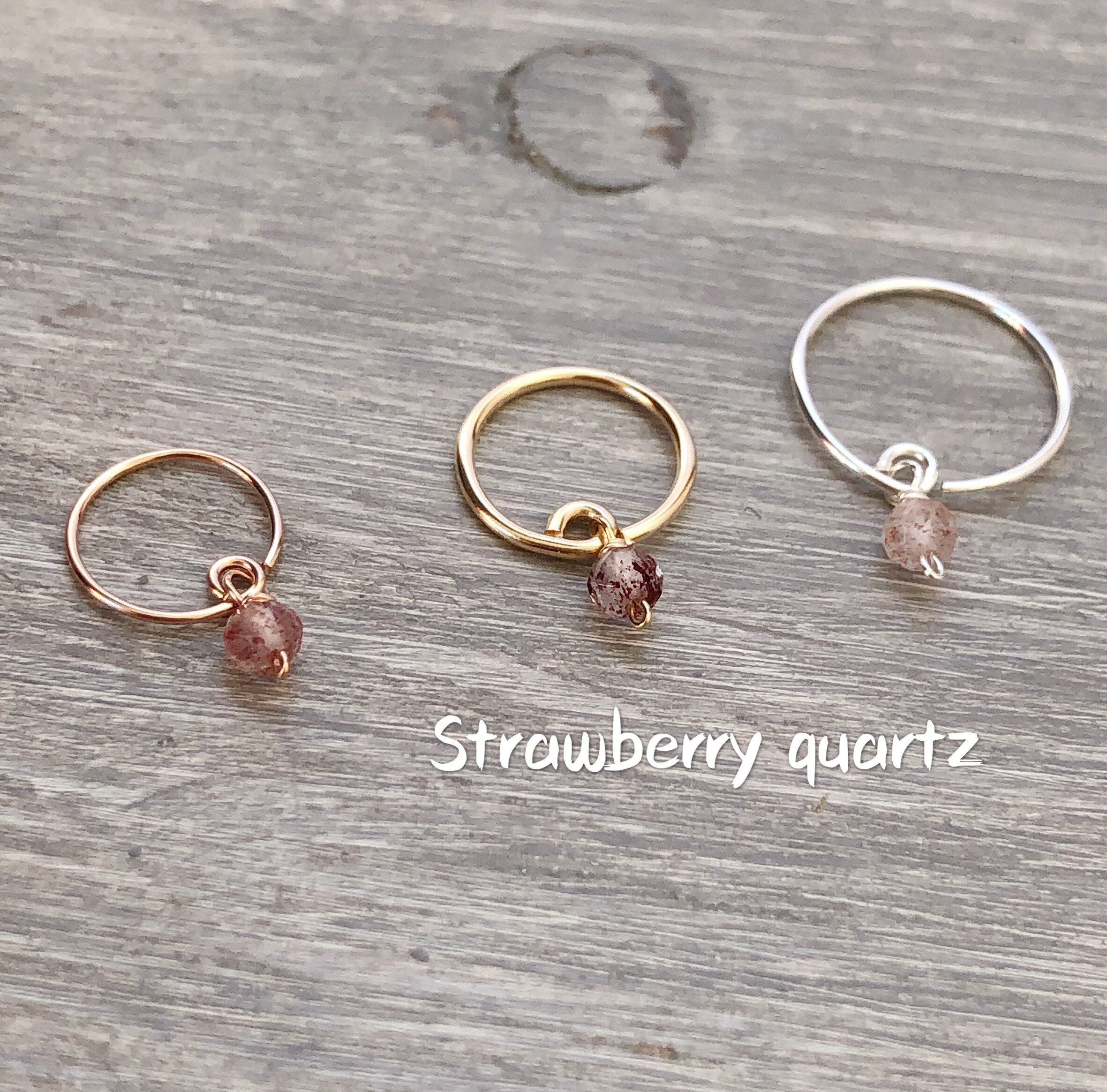 Lot of 4 Rose Gold Strawberry Charms Fruit Charms Strawberries Charm Food  Charms Necklace Bracelet Earrings DIY Jewelry Making 9mm x 14mm