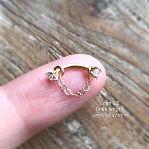 Single Dangle Kette kurze Kette