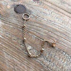 Gold Filled Satellite Chain Cartilage Earring Hoop