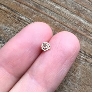 1.2mm/16 gauge-1.0mm/18 gauge-14k gold/rose gold filled wire round spiral-Bioflex Labret Monroe Lip Jewelry-labret-Daith/tragus piercing