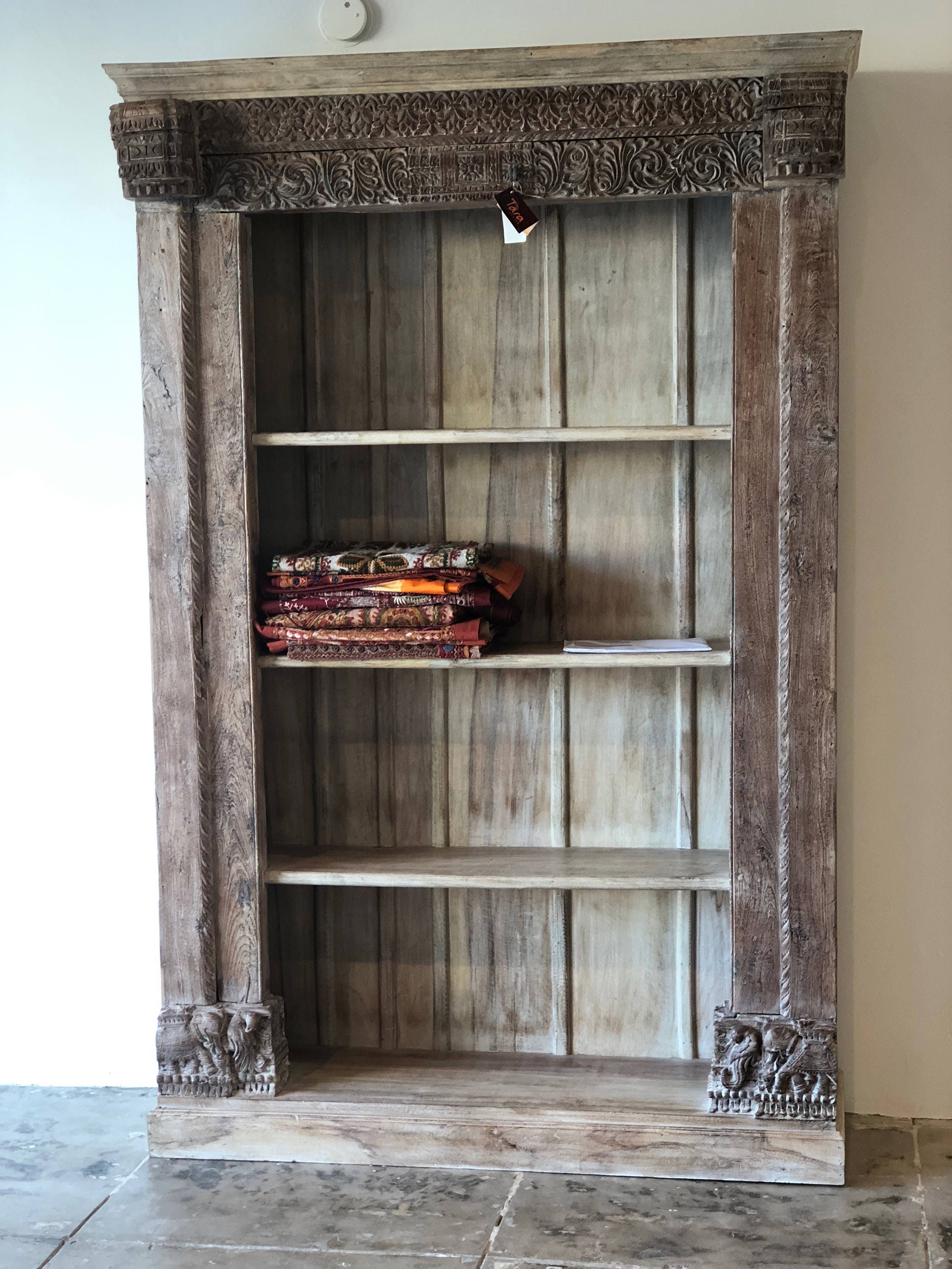 Old Door Frame Bookshelf, Bookshelf, display Bookshelf, Tall bookshelf