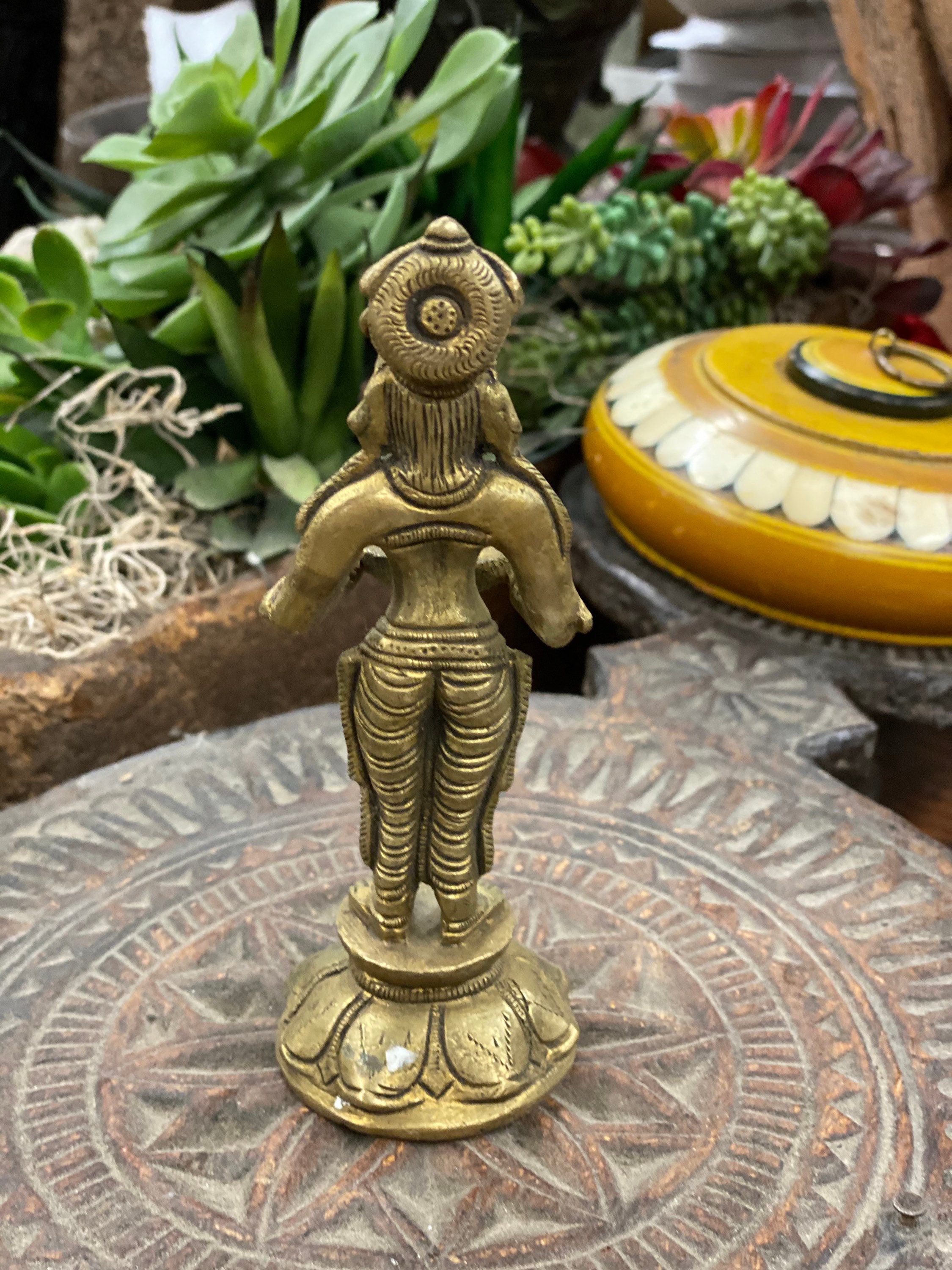 Indian Vintage Brass Temple Lamps, Oil Lamp, Hindu Lamp, Oil Lamp