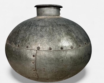 Decorative Iron Pot - Industrial Style - 14” Round