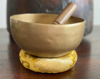 Zap Impex Beautiful Christmas Gift New Handmade Brass Buddha Singing Bowl Tibetan Meditation Yoga Sound Bowls 4 Inch