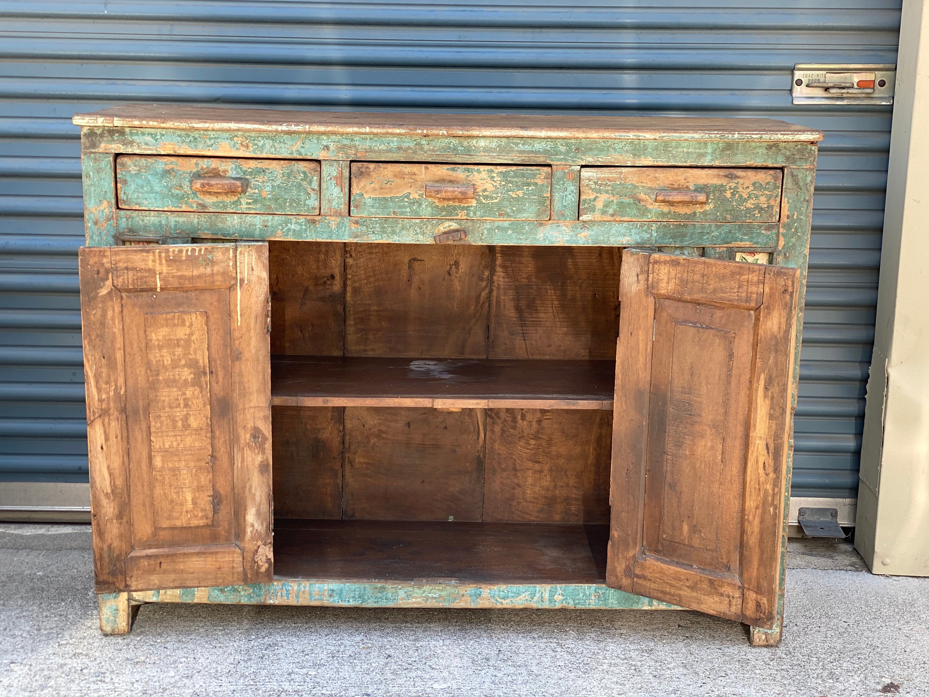 Vintage Indian wooden Cabinet, Reclaimed Wood, vintage Furniture, one 