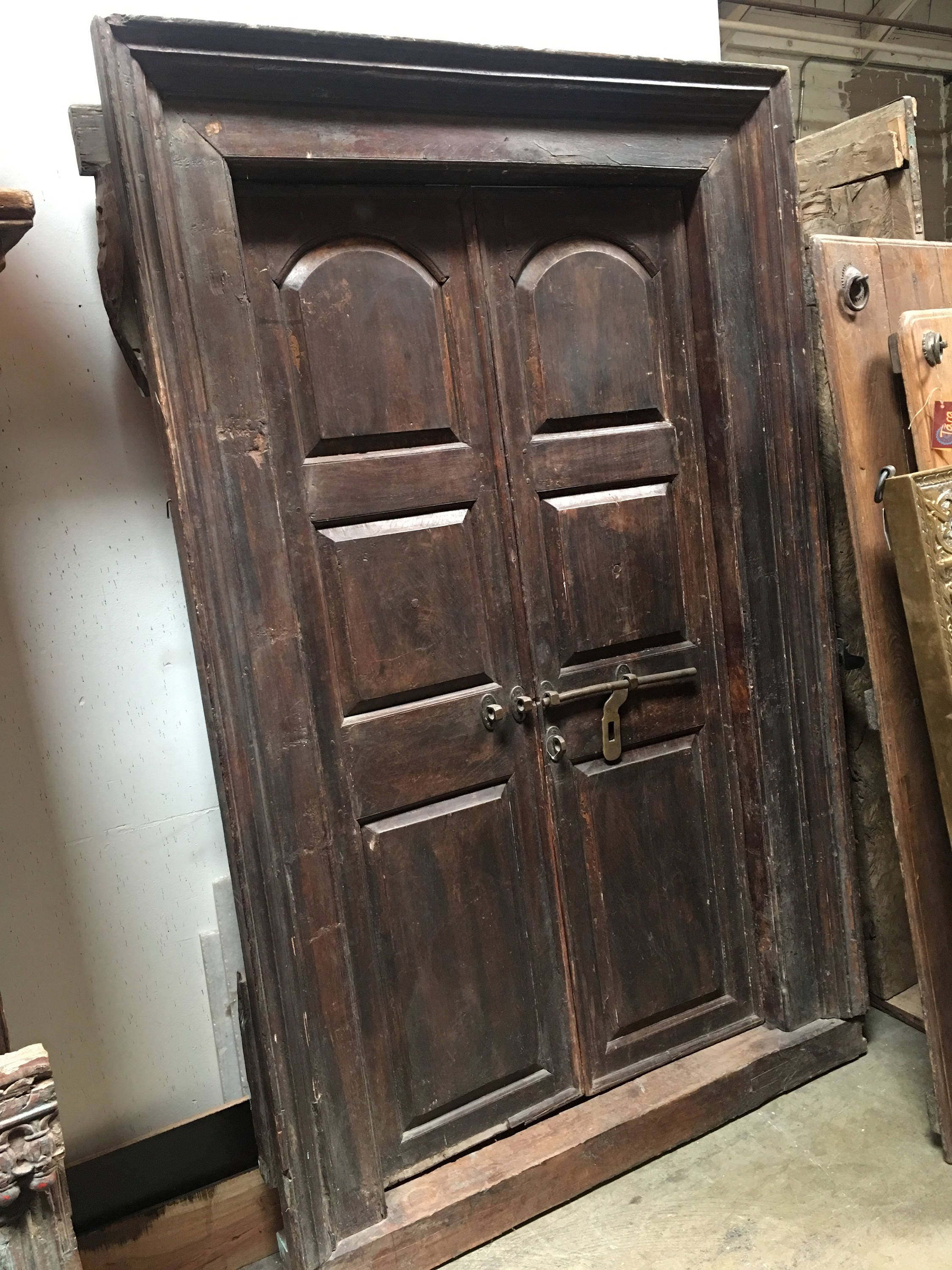 Indian Antique Door Garden Door Solid Teak Wood Door
