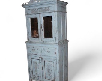 Vintage Hand-Carved Indian Cabinet: Reclaimed Wood Furniture