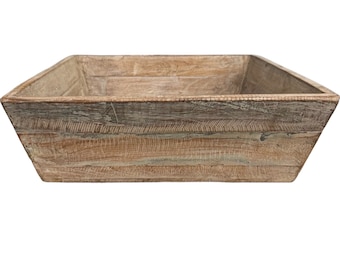 Wooden Container, Wooden Tray, reclaimed wood, planter, storage