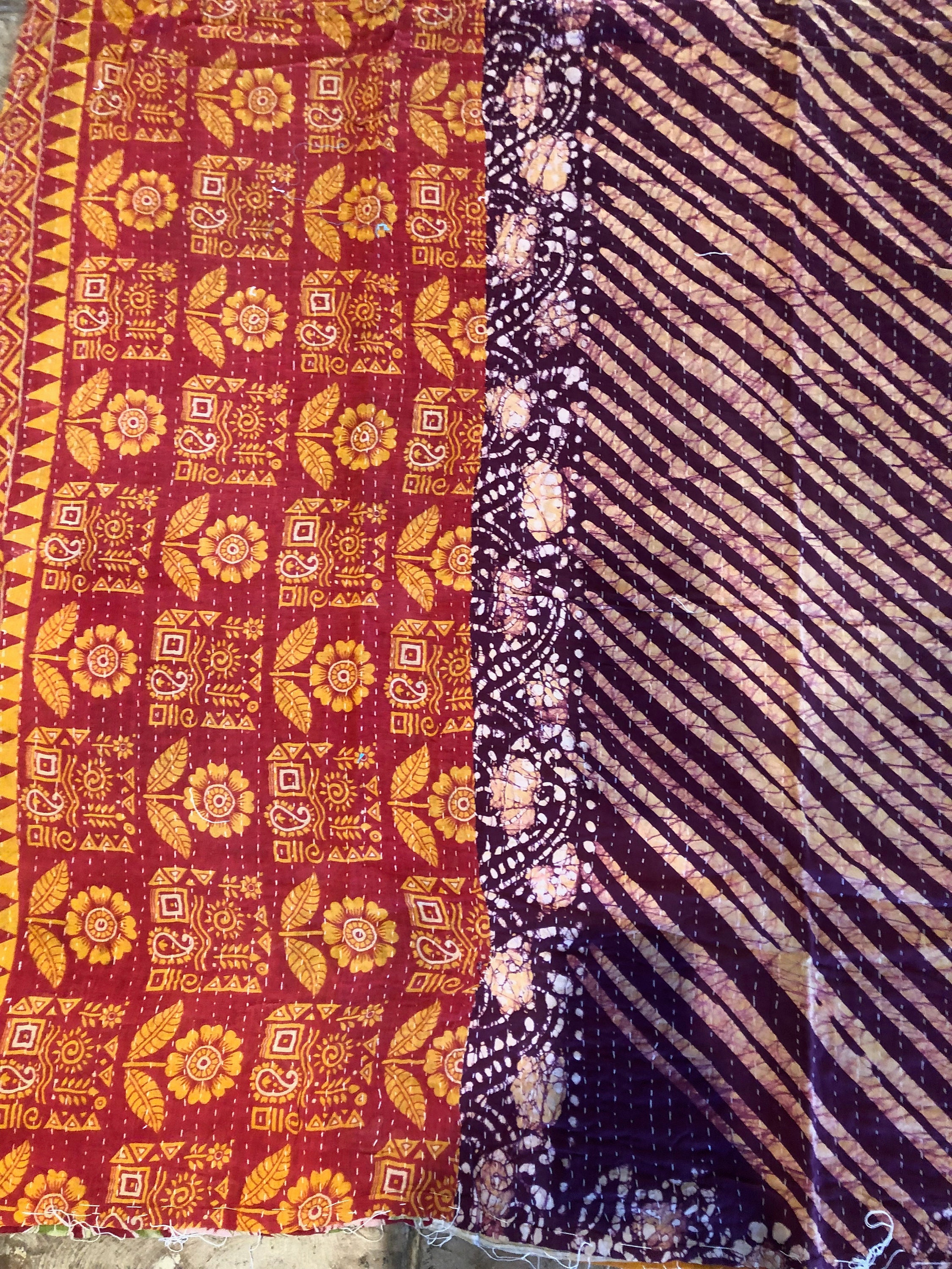 Vintage Kantha Blanket, Quilt, Throw Blanket, Kantha Quilt Indian