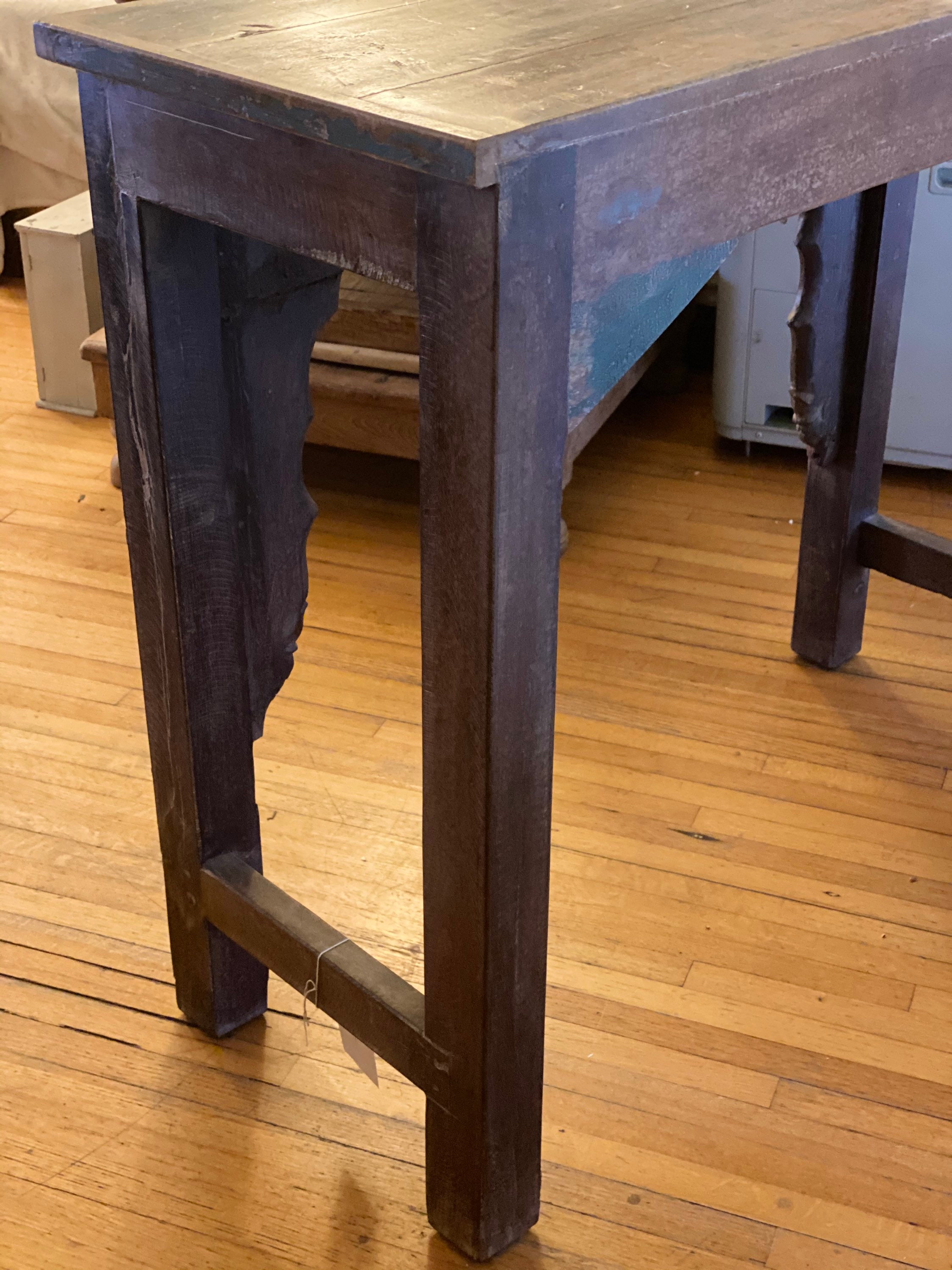 Handcrafted Arch console table, Reclaimed Console Table ...