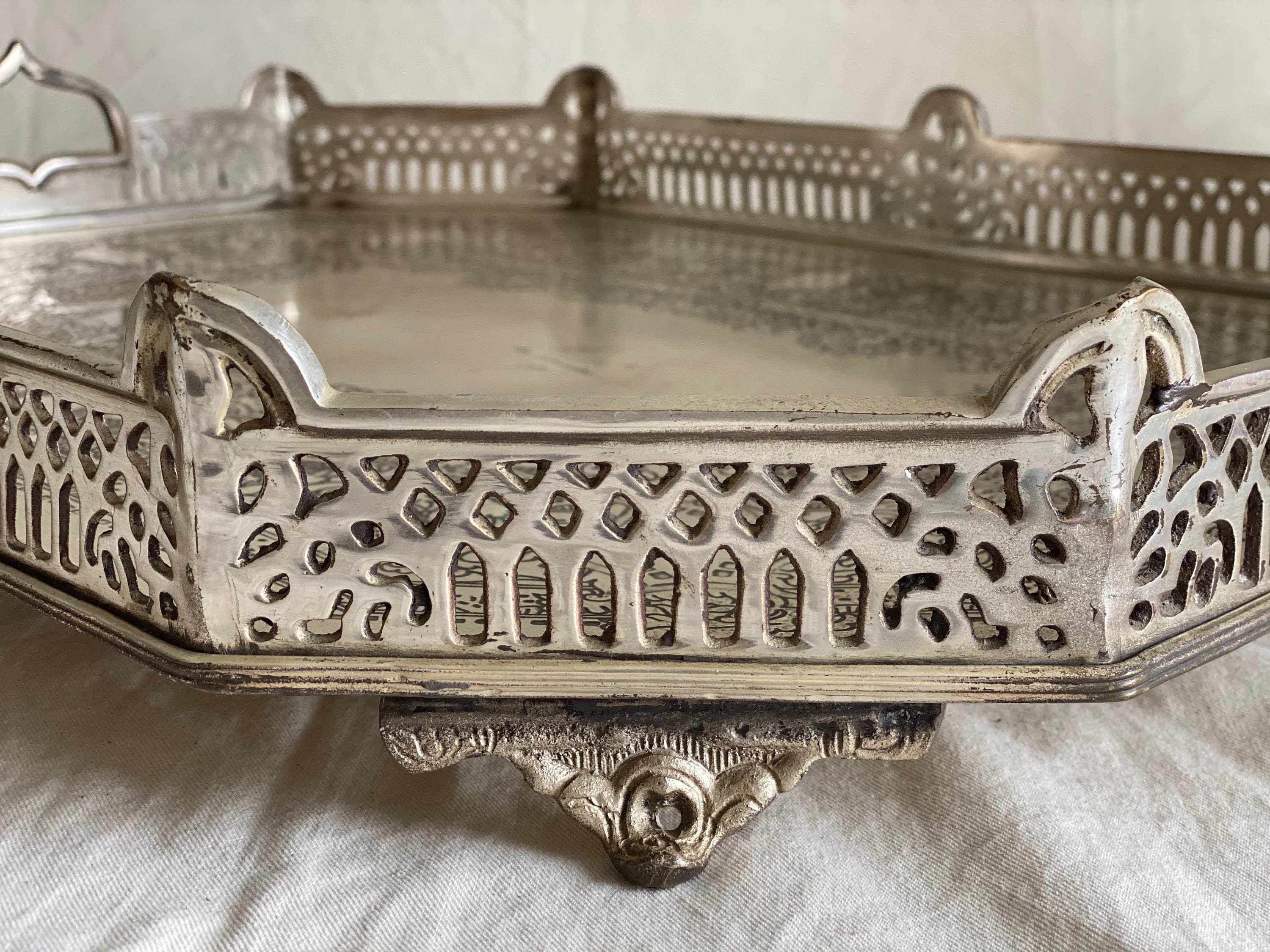 Silver Antique Tray, tray