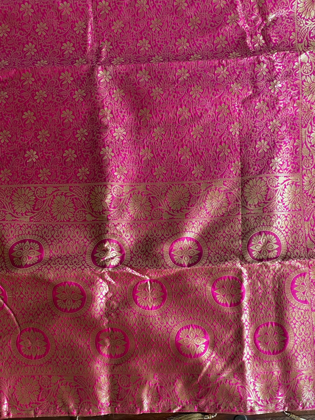 Pink Sari Fabric, Party Decor, Weddings, Bollywood Parties, Fabric Etsy