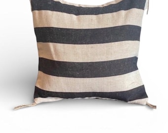 Linen Cotton Pillow Cover: Handmade Neutral Sofa Pillow