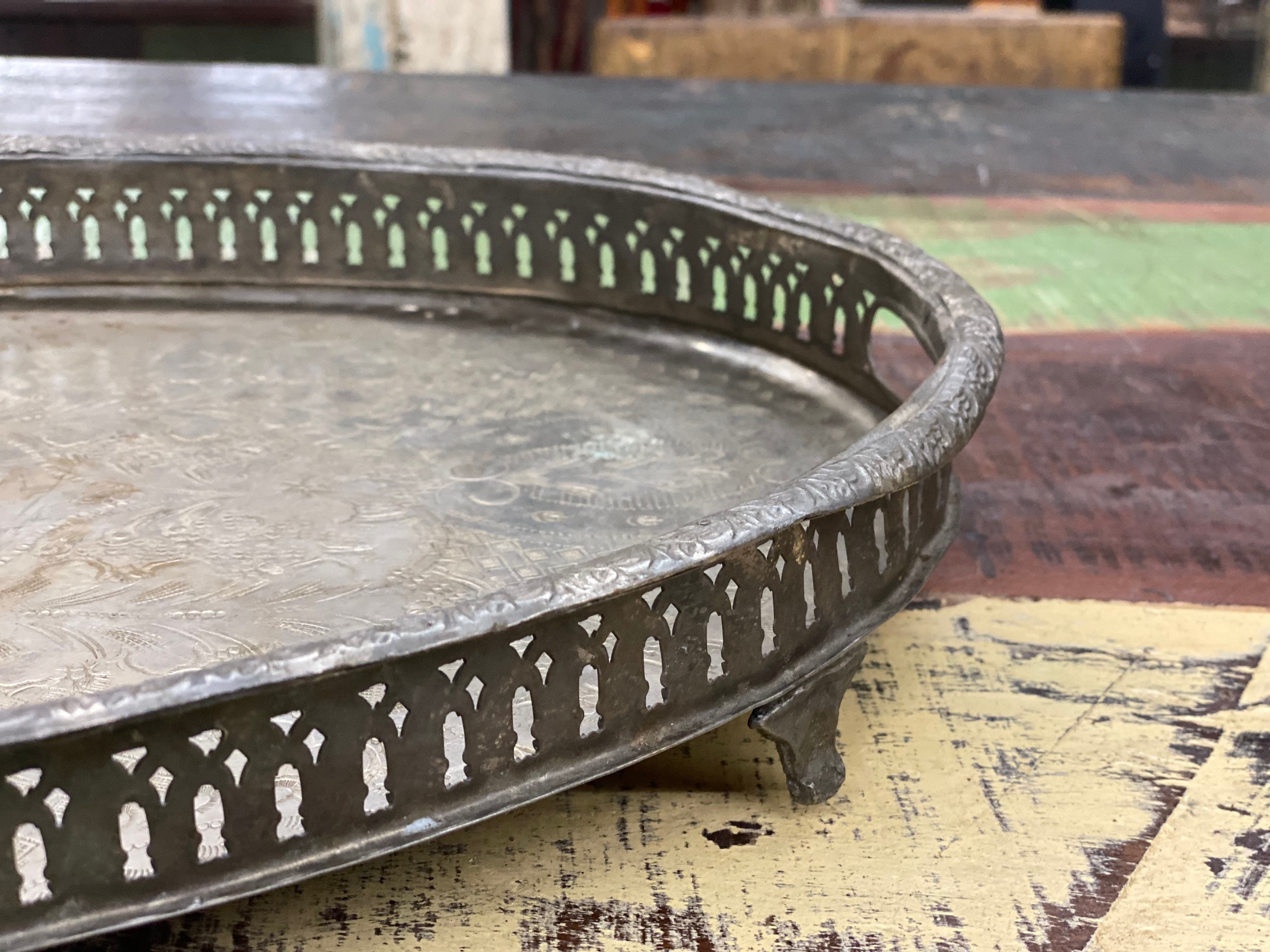 Silver Antique Tray, tray