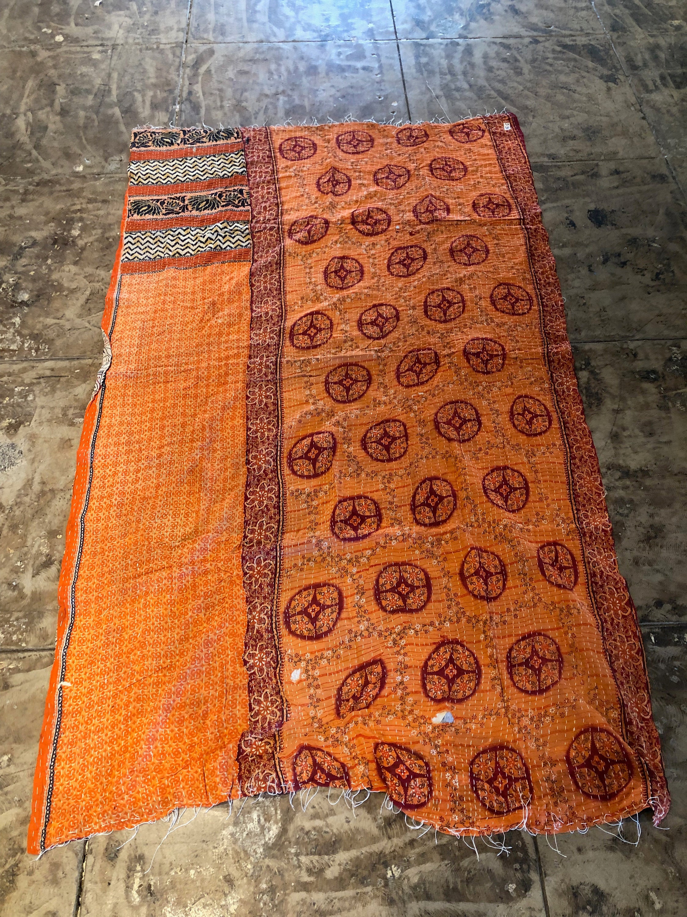 Vintage Kantha Blanket, Quilt, Throw Blanket, Kantha Quilt Indian