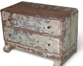 Vintage Indian Cabinet: Recycled Wood TV Stand, Ethnic Home Decor