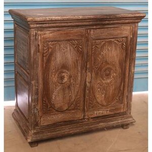Old door Cabinet, Indian sow, Rustic Distressed vintage, cabinet, Storage, showcase, side table