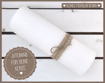 Juteband für deine Kerze