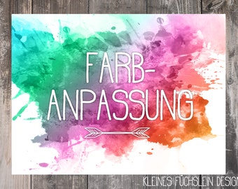 Farbanpassung