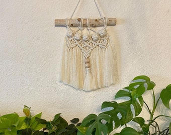 Makramé Boho Väggbonad - Handgjord liten pärlbesatt makramé, Väggdekor, Kontor, Vardagsrum/Sovrum, Barnrum, Hall, Entrédekor