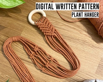 Motif macramé bricolage | téléchargement de motifs, macramé débutant, téléchargement de motifs, instructions de macramé, tutoriel de macramé