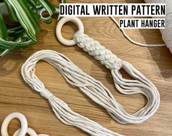 Macrame Pattern DIY | pattern download, beginner macrame, pattern download, macrame instructions, macrame tutorial
