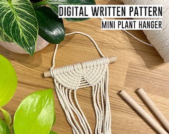 Motif macramé bricolage | téléchargement de motifs, macramé débutant, téléchargement de motifs, instructions de macramé, tutoriel de macramé