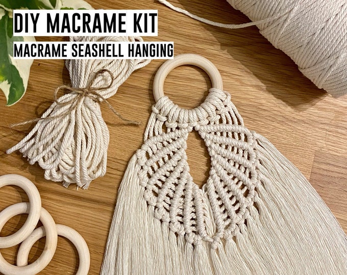 DIY Macrame Wall Hanging Craft Kit Beginners/intermediate Etsy