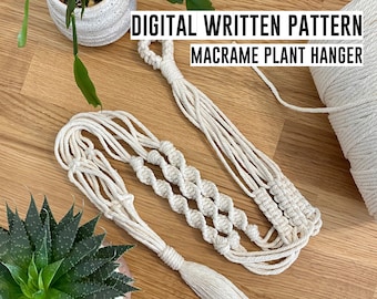 Macrame Pattern DIY | pattern download, beginner macrame, pattern download, macrame instructions, macrame tutorial