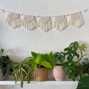 Macrame Garland Wall Hanging INSTANT DOWNLOAD written pattern, macrame diy printable pattern, living room, nursery, bedroom, dormroom decor image 2