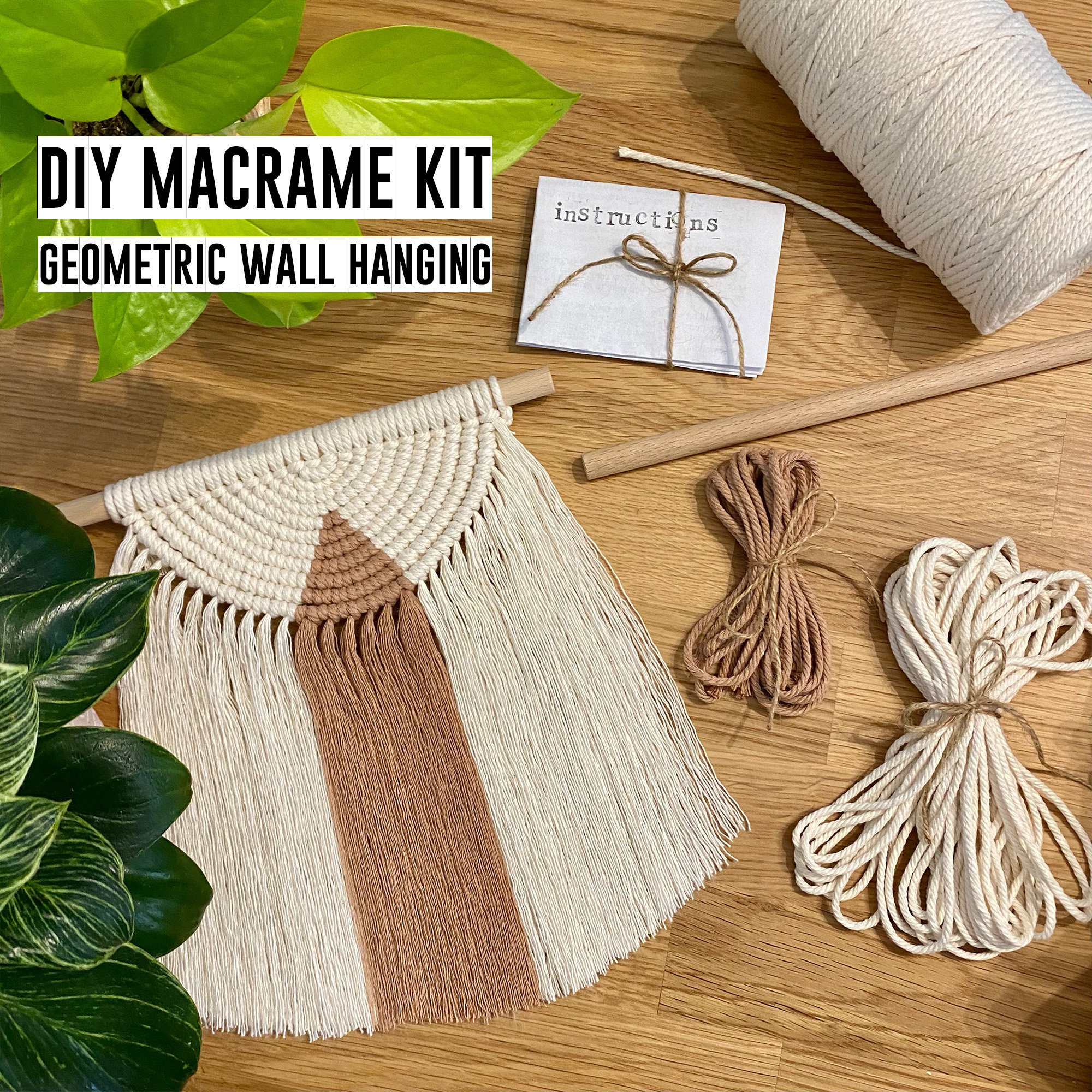 DIY Macrame Wall Hanging Craft Kit Beginners/intermediate Etsy UK