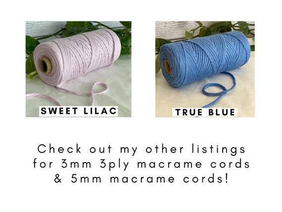 3mm Macrame Cord Cotton Macrame Rope 100% Cotton 3mm Single -  Singapore