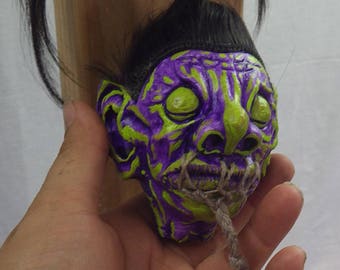 Shrunken Head - life size with sewn lips and life like hair