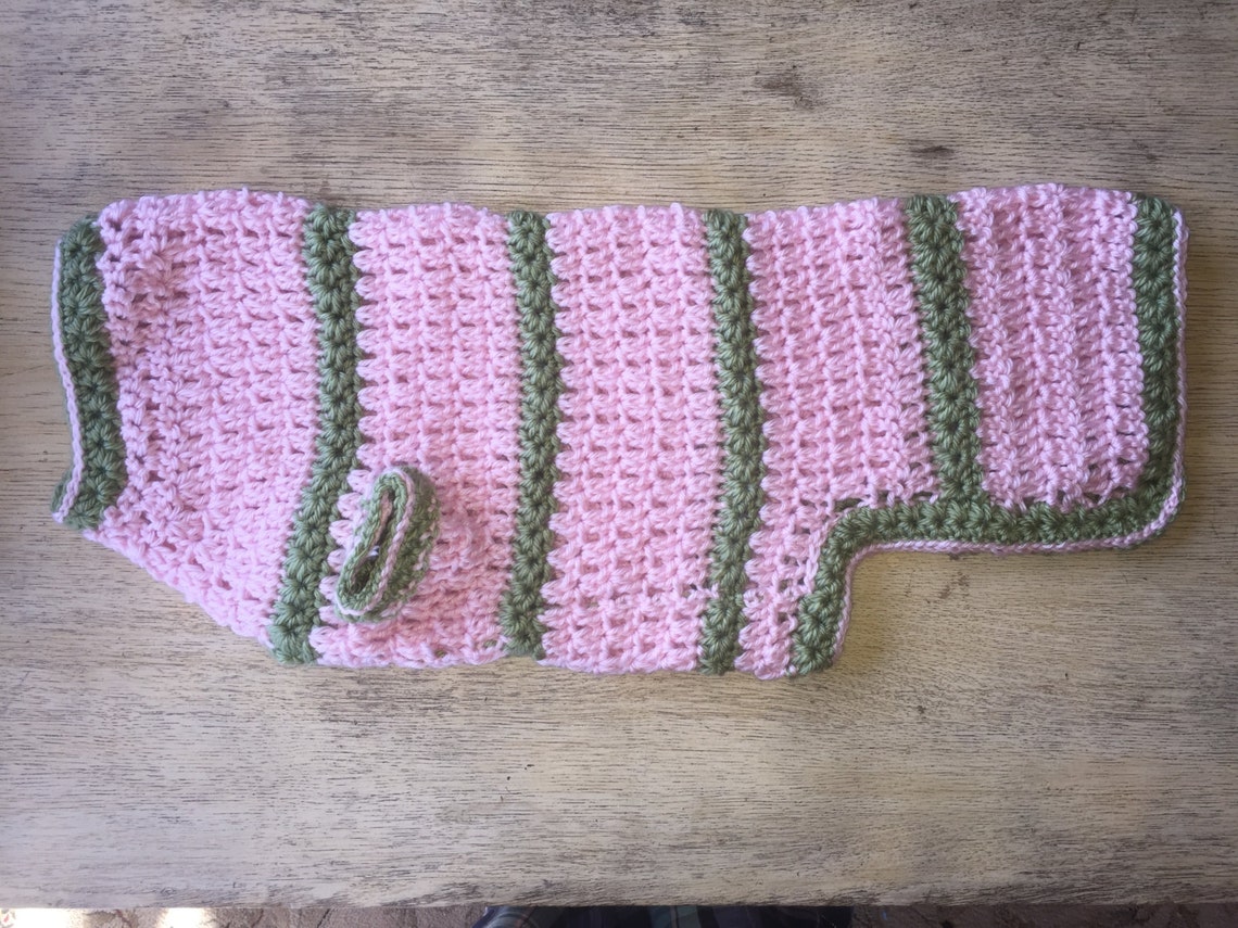 Large Dog Sweater With Star Stitch Crochet Pattern Etsy