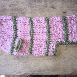 Large Dog Sweater with Star Stitch Crochet Pattern