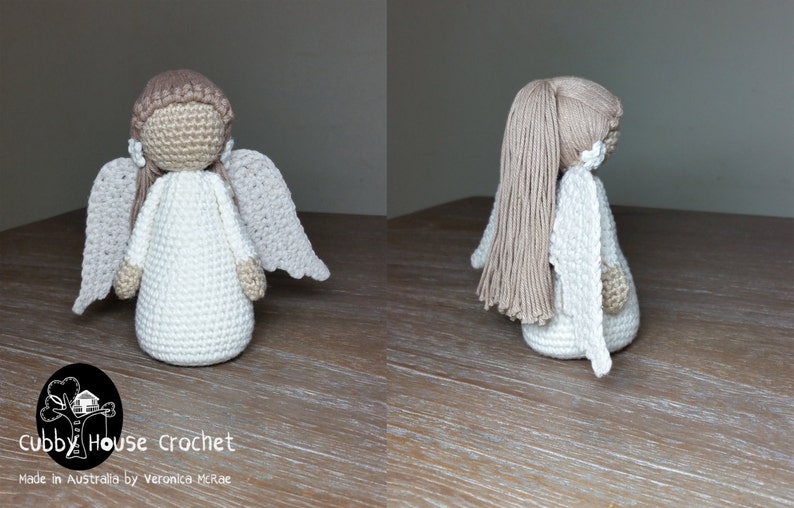 Angel Crochet Pattern 5 PDF 's English, Swedish, Dutch, German, Danish. Cubby House Crochet by Veronica McRae image 4