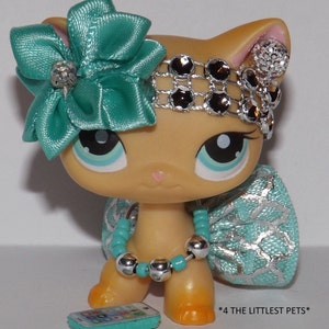 Littlest Pet Shop Clothes Lps accessories custom skirt bow *CAT NOT INCLUDED*