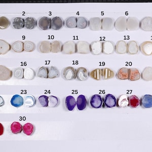 15-20 mm Viele schöne Kleine Natürliche Druzy Scheibe Mix Steine, Geode Scheibe speziell für die Herstellung von Ohrsteckern und Manschettenknöpfen, Scheibensteine Schmuck