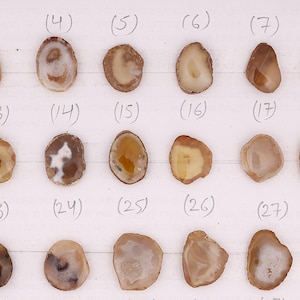 15-20 mm Viele schöne Kleine Natürliche Druzy Scheibe Beige, Geode Scheibe speziell für die Herstellung von Ringen Scheibe Steine Schmuck