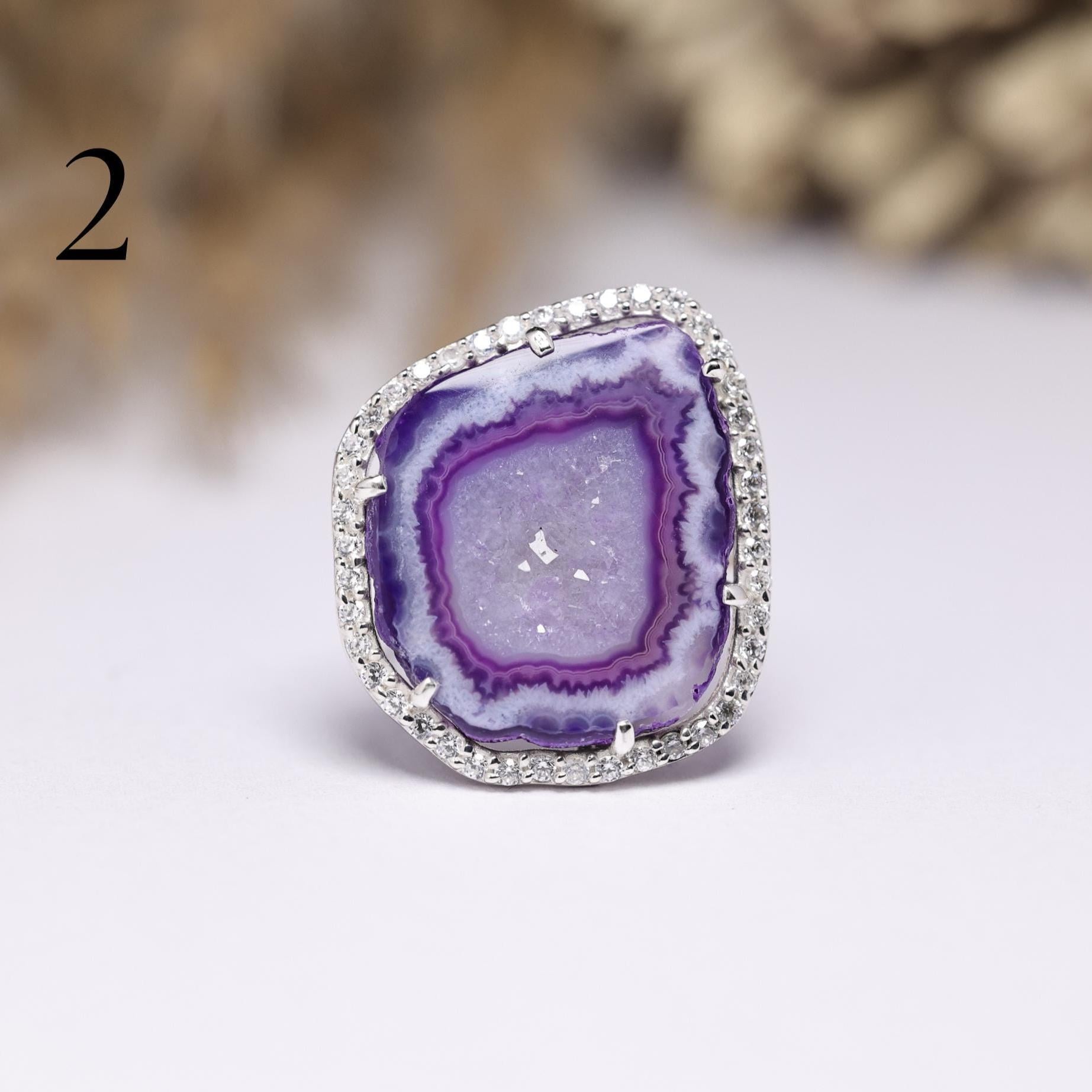 925シルバージオードドゥルージーリング | パープルアゲートクリスタル
