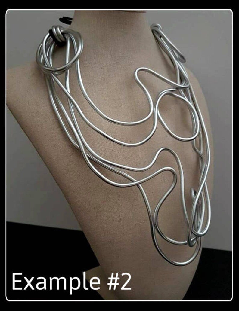 Large Necklace, Sculpture to Wear, Gift Idea, Fashion Shows, Haute