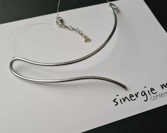 ALUMINUM NECKLACE - MINIMAL #1 - minimal style - minimal jewelry - contemporary jewelry - made in Italy - fashion - linear - design