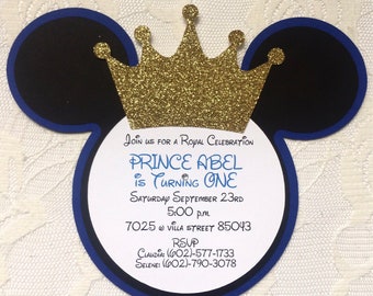 Mickey Invitations Etsy