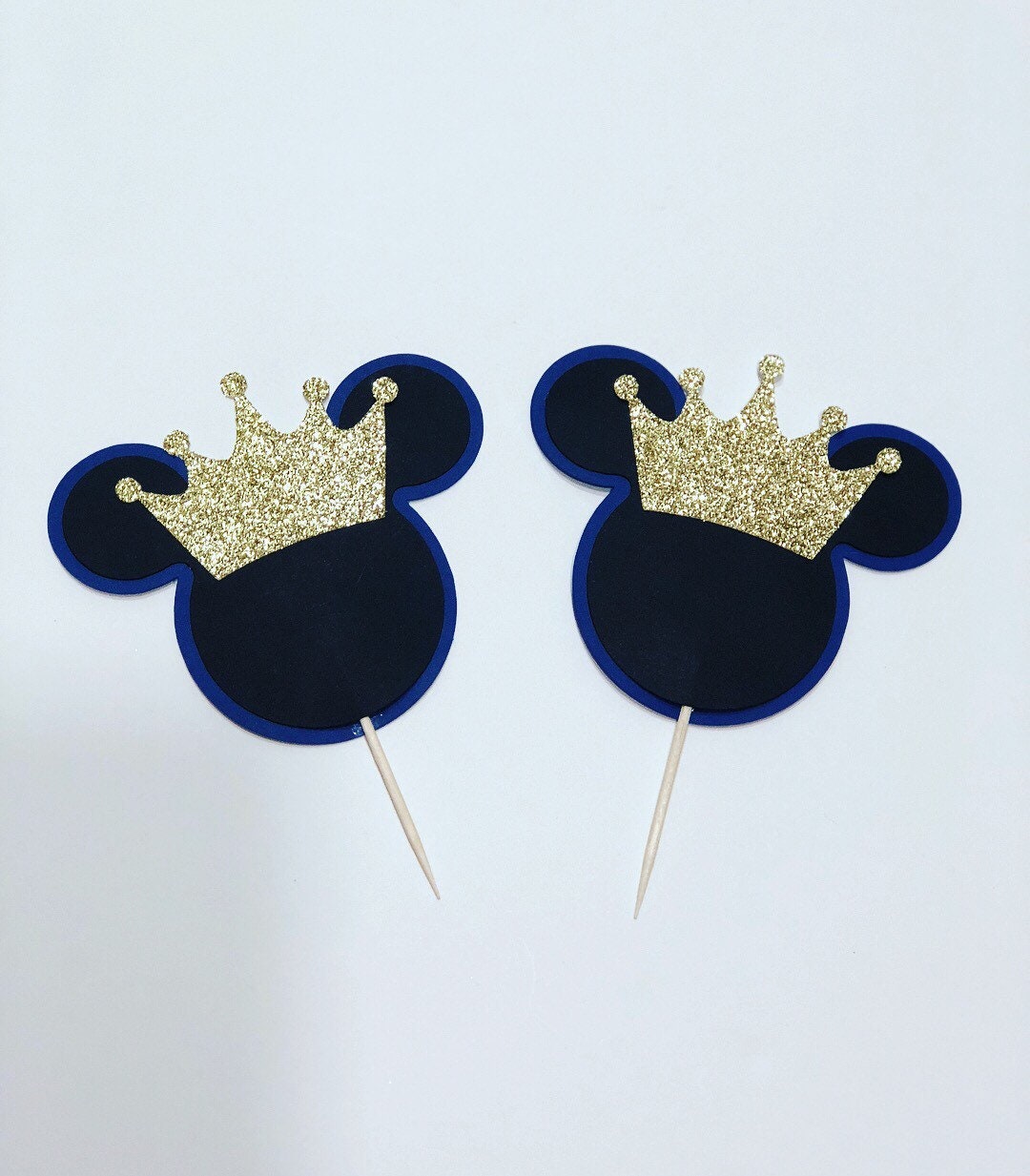 Prince Mickey Cupcake Toppers Mickey Mouse Prince Toppers | Etsy