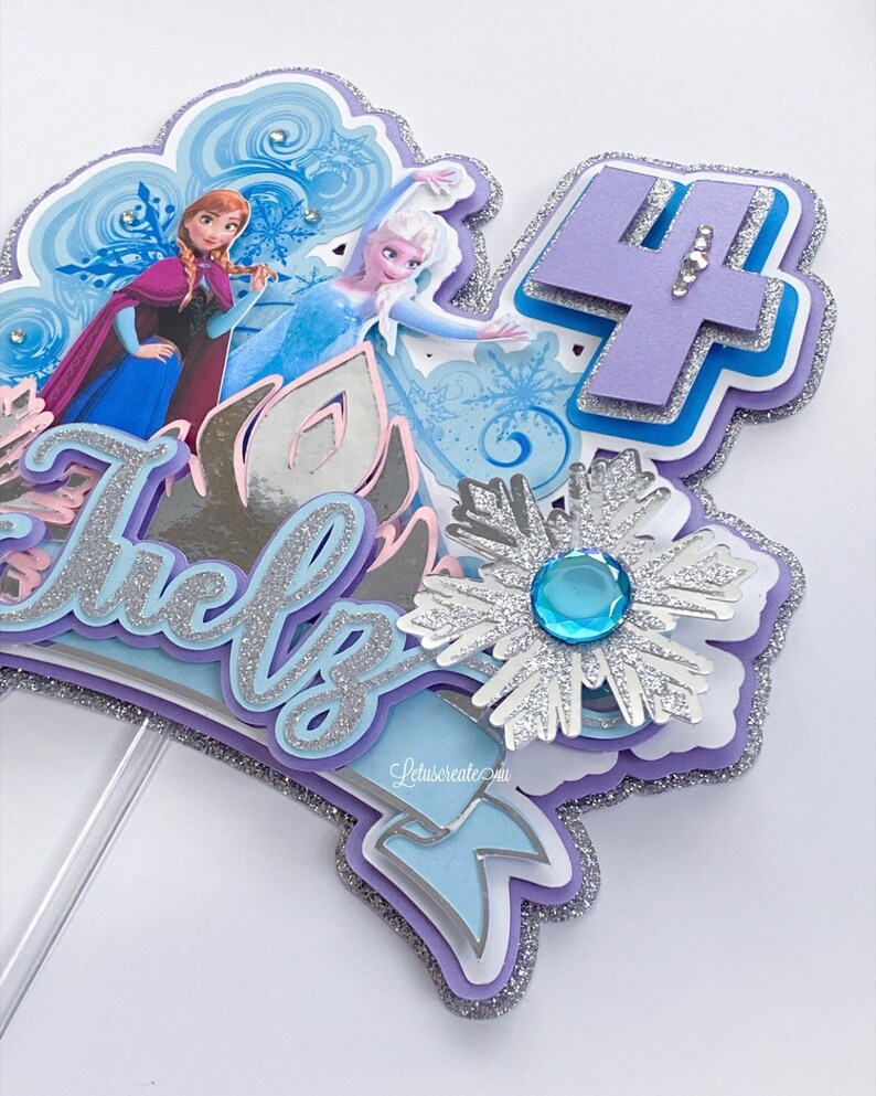 Frozen Cake Topper Frozen 2 Birthday Cake Topper Frozen Etsy
