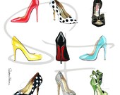 Watercolor Shoe Print - You Can Never Have Too Many